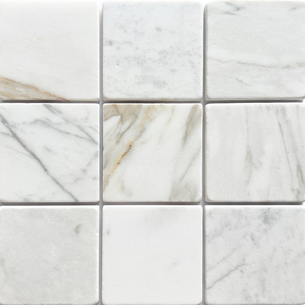 APOLLO CALACATTA GOLD TUMBLED TILE 100X100mm