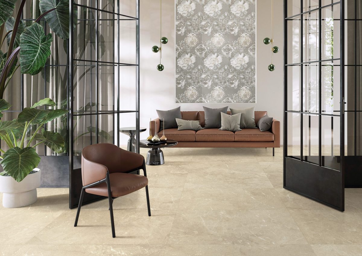 RIVIERA (TALKING HEAD) BEIGE TECH GRIP TILE 600x1200mm