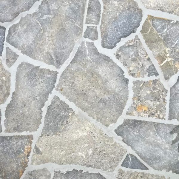 FLAGSTONE HONED ANTIQUE GREY MULTICOLOUR TILE (20-60CM DIAM)