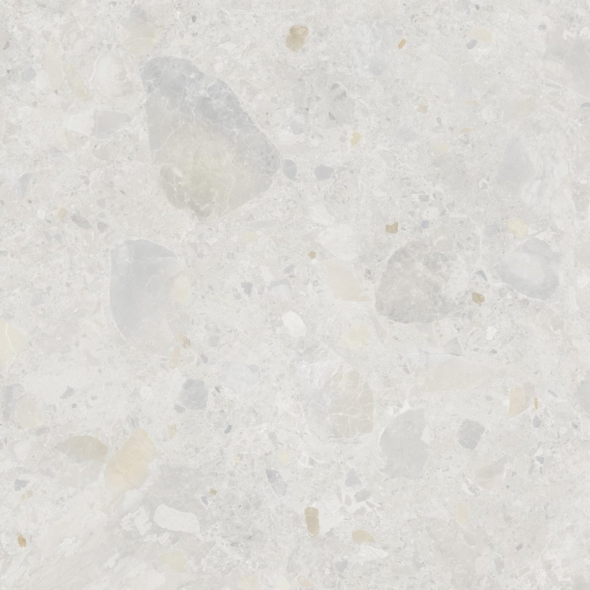 TERRAZZO ROCK BIANCO MATT TILE 600X600mm