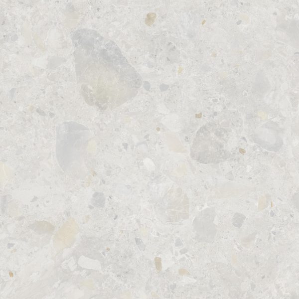 TERRAZZO ROCK BIANCO MATT TILE 600X600mm