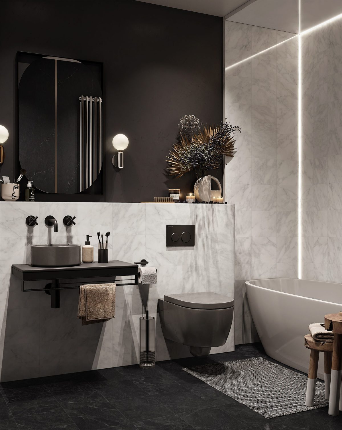 AMICI BLACK MATT P3 TILE 200X200mm