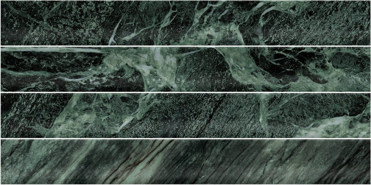 AMICI GREEN CONCAVE SUBWAY SATIN TILE 50X300mm