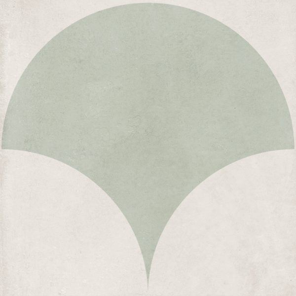 TIFFANY SAGE LARGE FISHSCALE MATT P3 TILE 200X200mm