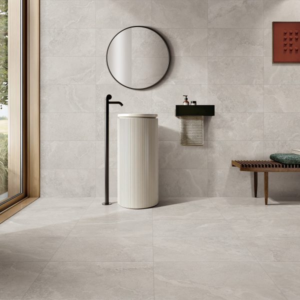 CROWN TRAVERTINE SILVER MATT P3 600X600mm