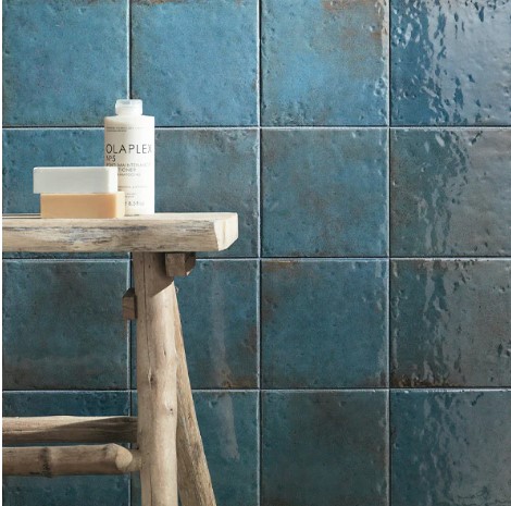 OXIDA BLUE GLOSS TILE 165x165mm