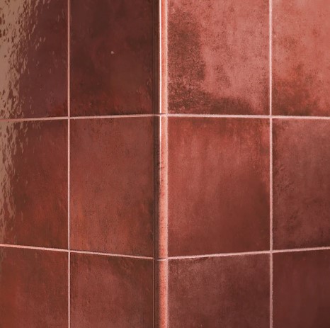 OXIDA RED GLOSS TILE 165x165mm