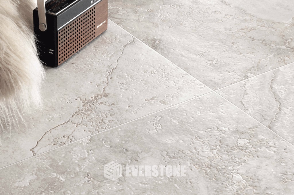 Stoneage 3D Travertine Argento Natural Tile 600X600mm
