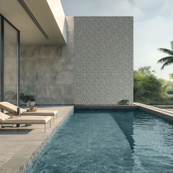 SOUTH PACIFIC FIJI STONE GREY MOSAIC 47X47mm