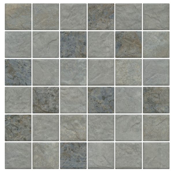 SOUTH PACIFIC FIJI STONE GREY MOSAIC 47X47mm