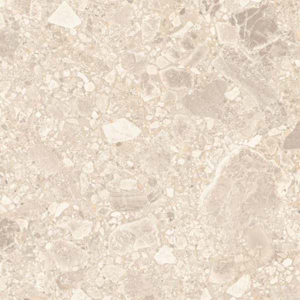 STUDIO TERRAZZO CHAMPAGNE BEIGE MATT TILE 450X450mm