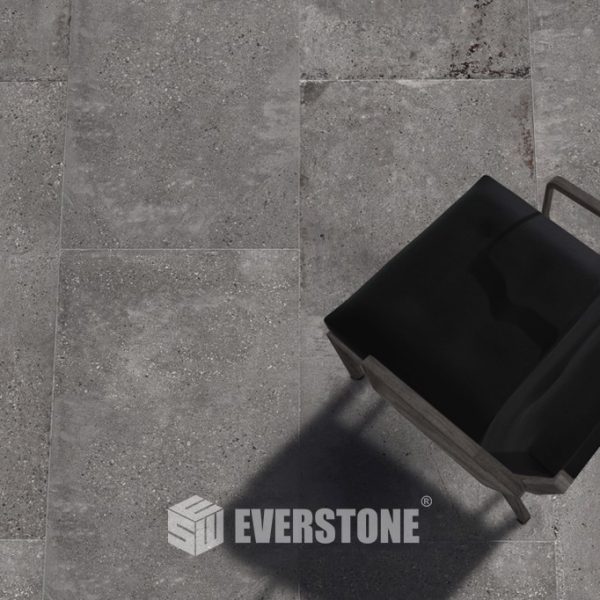 Stonecement Anthracite Glazed Matt Tile 600X600mm