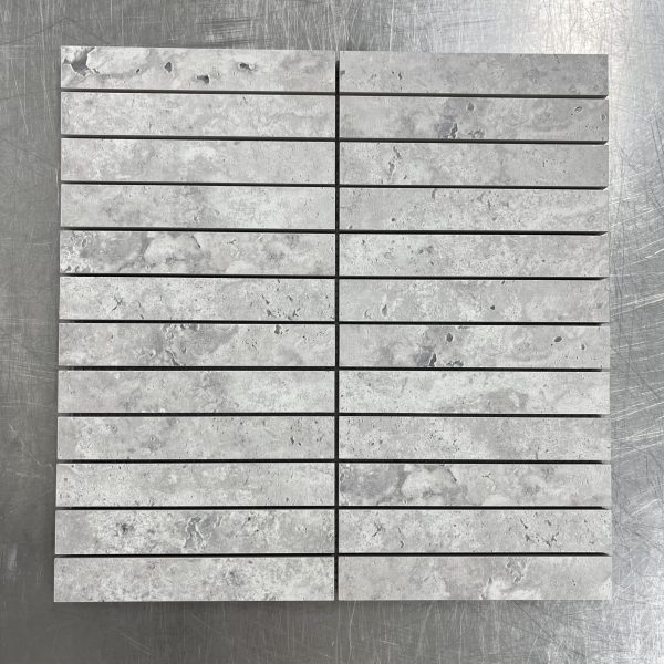 Bellavista Crystal Trav Crosscut Grigio Kit Kat 300x300mm