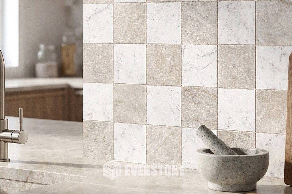 Euromarmo Taj Mahal HONED Tile 150x150mm