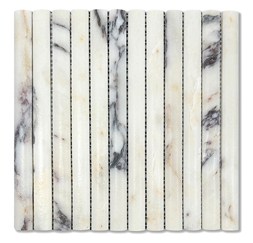 Marble Mosaic Viola 3D Flute Honed 23×300mm